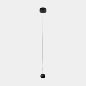 LEDS-C4 - Pendant Punto Single Surface LED 6.5 LED warm-white 3000K ON-OFF Black 329lm - 00-A232-05-05