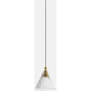 LEDS-C4 - Pendant Veneto Surfaced 1 Body LED 6.7W 2700K PHASE CUT Gold Gold 452lm - 00-7589-DL-DO
