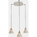 LEDS-C4 - Pendant Veneto Surfaced 3 Bodies LED 15W 2700K 0-10V Gold White 804lm - 15-7602-14-DO