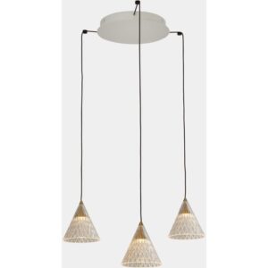 LEDS-C4 - Pendant Veneto Surfaced 3 Bodies LED 15W 2700K DALI Gold White 804lm - 15-7596-14-DO