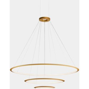 LEDS-C4 - Suspension Circular Inward 3 Rings (ø2000 ø1200 ø600) LED 223.5W 8214lm 3000K Or - CD4H-00W9AZDUEF