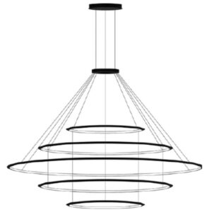 LEDS-C4 - Suspension Circular Inward 5 Rings (ø1200 ø2000 ø3000 ø2000 ø1200) LED 494.6W 16 - CD4E-00V9AZDU14