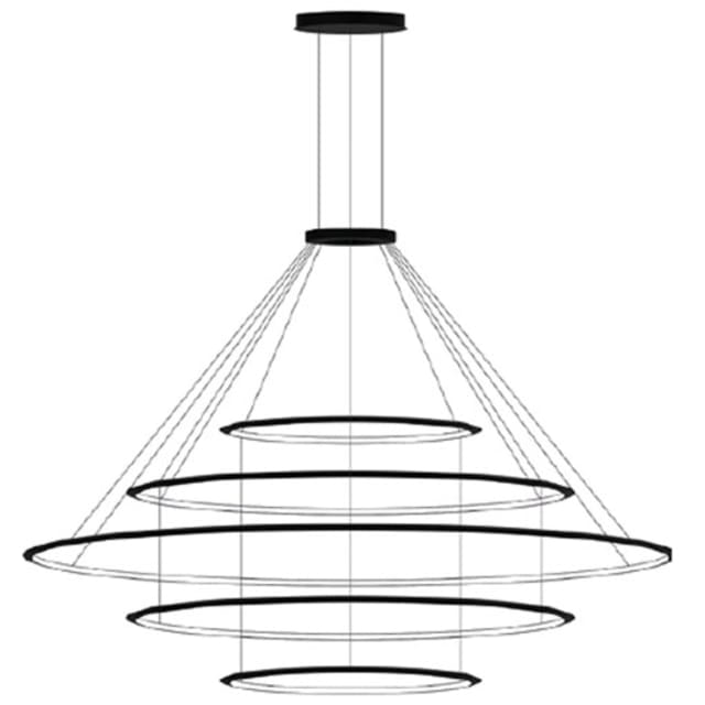 LEDS-C4 - Suspension Circular Inward 5 Rings (ø600 ø1200 ø2000 ø1200 ø600) LED 290.7W 1041 - CD4F-00V9AZRU05 LEDS-C4 - Suspension Circular Inward 5 Rings (ø600 ø1200 ø2000 ø1200 ø600) LED 290.7W 1041 - CD4F-00V9AZRU05