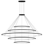 LEDS-C4 - Suspension Circular Outward 5 Rings (ø600 ø1200 ø2000 ø1200 ø600) LED 290.7W 169 - CF4F-00W9AZOU14