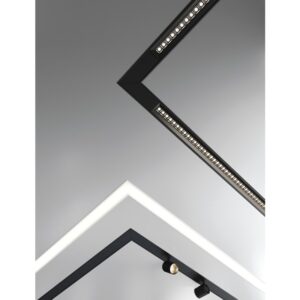 NOVALUX - HERO C: 90° CORNER LEFT LED PROFILE RECESSED WITH FRAME DALI 24W 3000K 593 WHI - NOV108838.01