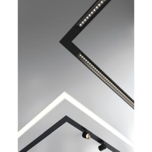 NOVALUX - HERO C: LINEAR MICRO-OPTICS LED PROFILE RECESSED WITH FRAME DALI 22W 2700K L=8 - NOV108843.02