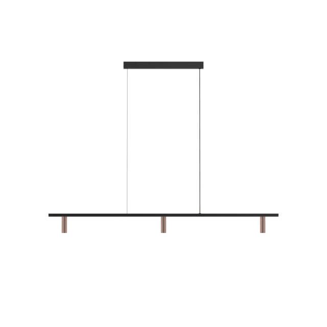 PSM LIGHTING - CIGARO suspension - fixe - Alimentation électrique centrale or brillant - noir - 2498.1200.3.42.WW PSM LIGHTING - CIGARO suspension - fixe - Alimentation électrique centrale or brillant - noir - 2498.1200.3.42.WW