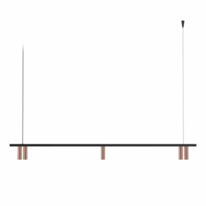 PSM LIGHTING - CIGARO suspension - fixe - sans driver LED mat bronze - noir - 2496.1200.5.132.WW