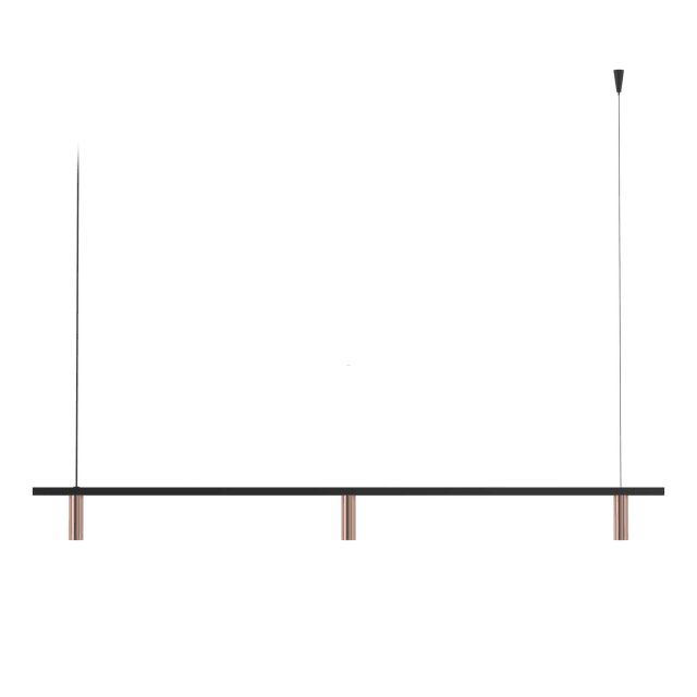PSM LIGHTING - CIGARO suspension - fixe - sans driver LED noir - or - 2496.1200.3.162.NW PSM LIGHTING - CIGARO suspension - fixe - sans driver LED noir - or - 2496.1200.3.162.NW