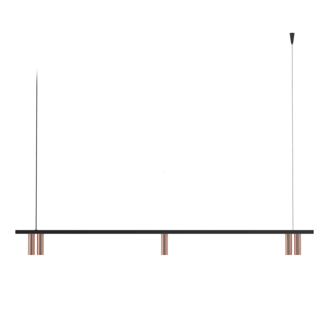 PSM LIGHTING - CIGARO suspension - fixe - sans driver LED noir - or - 2496.1200.5.162.WW PSM LIGHTING - CIGARO suspension - fixe - sans driver LED noir - or - 2496.1200.5.162.WW