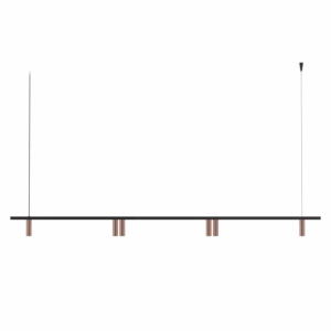 PSM LIGHTING - CIGARO suspension - fixe - sans driver LED noir - or - 2496.1600.6B.162.WW