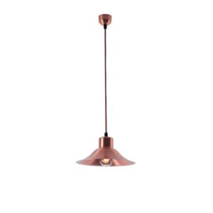 PSM LIGHTING - CIMBALO suspension avec câble textile - avec rosace rosé / câble textile whisky - 3500.28.TX8