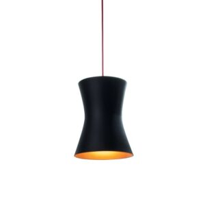 PSM LIGHTING - CLARA susp. incl.câble à textile or/noir suspension-fixe-avec 1