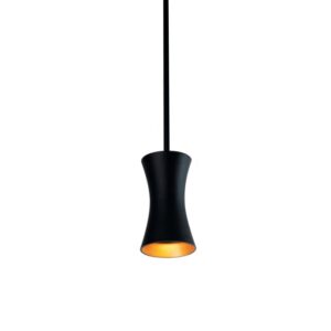 PSM LIGHTING - CLARA suspension avec rotule - tige raccourcissable - fixe noir - blanc int. - 3407.B3.47