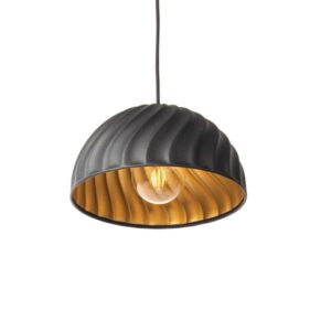 PSM LIGHTING - Cake noir-blanc int./noir suspension-avec 1