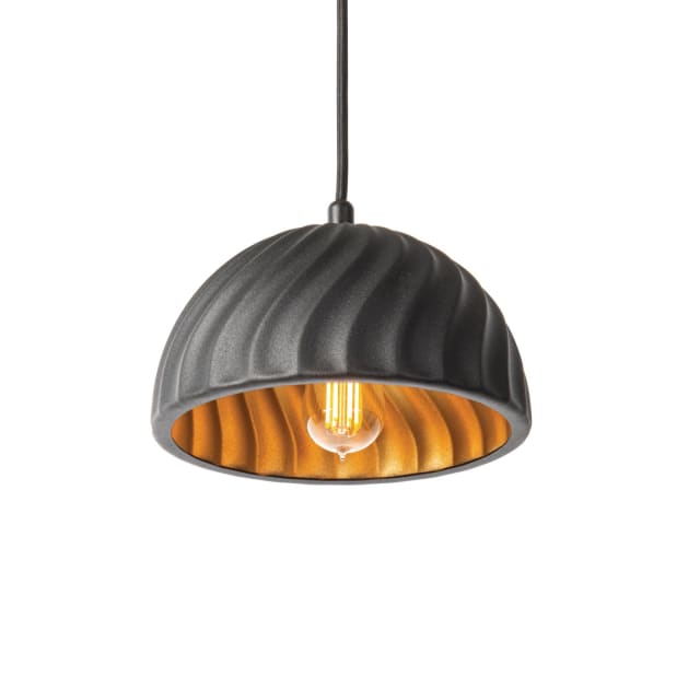 PSM LIGHTING - Cake noir texture/noir suspension-avec 1 PSM LIGHTING - Cake noir texture/noir suspension-avec 1