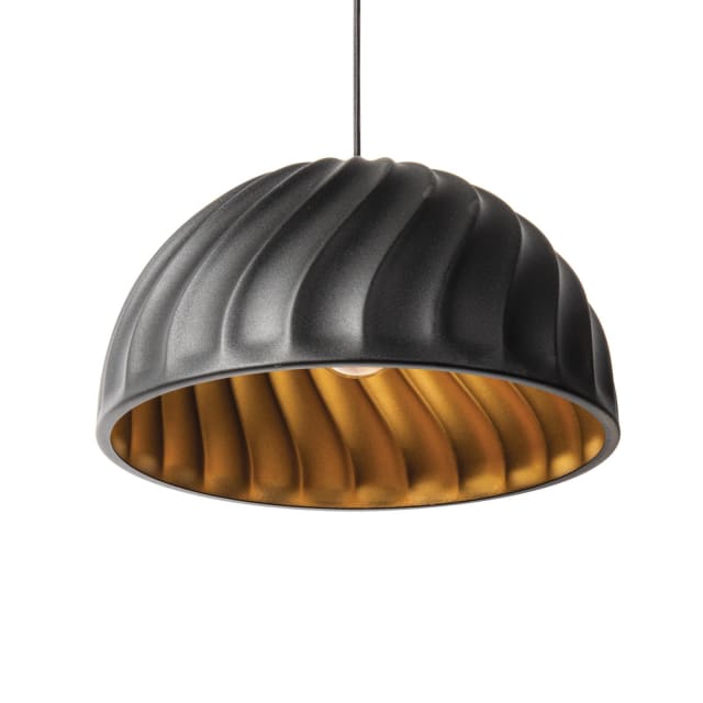 PSM LIGHTING - Cake noir texture/noir suspension-avec 1 PSM LIGHTING - Cake noir texture/noir suspension-avec 1