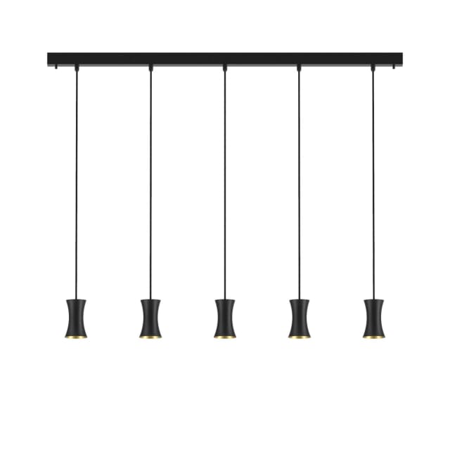 PSM LIGHTING - Clara noir texture/noir suspension-fixe-avec 5x Clara Ø75 sur base Juba - 3413.5.2M.TX2 PSM LIGHTING - Clara noir texture/noir suspension-fixe-avec 5x Clara Ø75 sur base Juba - 3413.5.2M.TX2