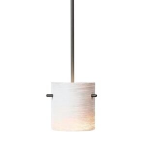 PSM LIGHTING - GUILIA C alu satiné suspension avec rotule-tige raccourcissable-verre GL2718 - 4028.B3.14