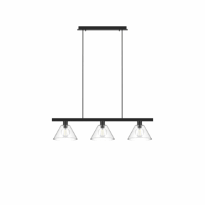 PSM LIGHTING - ICONIC suspension avec rotule - tige raccourcissable noir texture / smokey grey - 4606.J.E27.SH.2M.SG