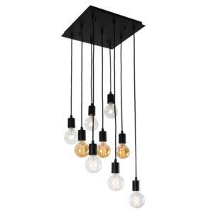 PSM LIGHTING - MAESTRO suspension incl.câble suspension-avec 9 x câble torsé de 1m - 5066.1M.TXW1