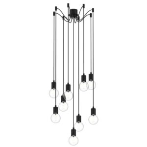 PSM LIGHTING - Maestro blanc mat texture/blanc suspension-avec 9x câble textile 2m et 8x sup - 5149.9.1M.TX1