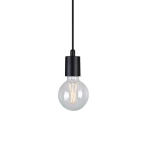PSM LIGHTING - Maestro blanc mat texture/brun suspension-avec 1m de câble textile et arrêt d - 5003A.1.1M.TX23