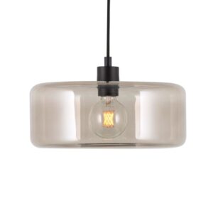 PSM LIGHTING - Manon steel/dorée/or brillant suspension-rond-avec 2m de câble textile et a - 5124.Q.4.ST.TX4