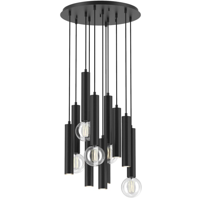 PSM LIGHTING - Mero blanc mat texture/blanc suspension-rond-avec 11x Mero sur base Rondobo - 1927.11.1M.TX1.CW PSM LIGHTING - Mero blanc mat texture/blanc suspension-rond-avec 11x Mero sur base Rondobo - 1927.11.1M.TX1.CW