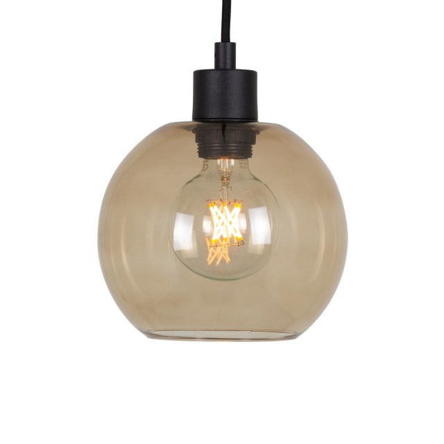 PSM LIGHTING - Moby bronze/noir/bronze suspension-avec 2m de câble textile et arrêt de câble - 5079.B.E27.SH.13.BZ.TX2 PSM LIGHTING - Moby bronze/noir/bronze suspension-avec 2m de câble textile et arrêt de câble - 5079.B.E27.SH.13.BZ.TX2