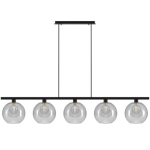 PSM LIGHTING - Moby brun-bronze/bronze suspension avec rotule-tige raccourcissable-5x Moby - 5156.5B.E27.53.BZ