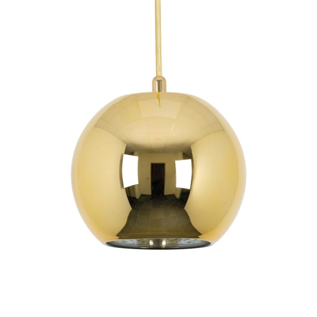 PSM LIGHTING - Moby gold coat/dorée/or brillant suspension-avec 2m de câble textile et arrêt - 4970.B.E27.4.GC.TX4 PSM LIGHTING - Moby gold coat/dorée/or brillant suspension-avec 2m de câble textile et arrêt - 4970.B.E27.4.GC.TX4