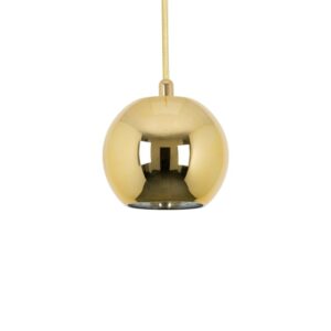PSM LIGHTING - Moby gold coat/noir/noir texture suspension-avec 2m de câble textile et arrêt - 4998.A.E27.2M.GC.TX2