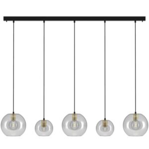 PSM LIGHTING - Moby noir texture/bronze/noir suspension-avec 3x Moby Ø250 et 2x Moby Ø180- - 5159.2B.3C.2M.BZ.TX2