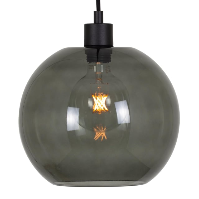 PSM LIGHTING - Moby smokey grey/gris fon/gris anth text suspension-avec 2m de câble textile - 5068.C.E27.SH.44.SG.TX44 PSM LIGHTING - Moby smokey grey/gris fon/gris anth text suspension-avec 2m de câble textile - 5068.C.E27.SH.44.SG.TX44