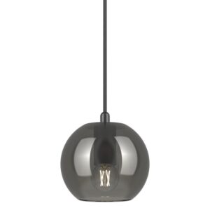 PSM LIGHTING - Moby smokey grey/gris fon/gris anth text suspension-avec 2m de câble textile - 5099.A.E14.44.SG.TX44