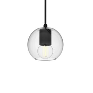 PSM LIGHTING - Moby transparent/messing/laiton satin suspension-avec 2m de câble textile et - 5089.A.E14.16.TR.TXM