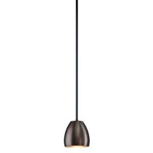 PSM LIGHTING - OLIVIA MINI suspension avec rotule - tige raccourcissable noir - dorée int. - 1918.B3.ES50.29