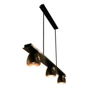 PSM LIGHTING - OLIVIA MINI suspension avec rotule - tige raccourcissable noir texture - 1919.E27.2M