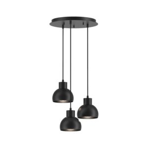 PSM LIGHTING - Olivia blanc mat texture suspension avec rotule-tige raccourcissable-avec 3x - 1856.3.1M.B