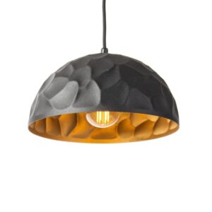 PSM LIGHTING - Rocky noir-blanc int./noir suspension-avec 1