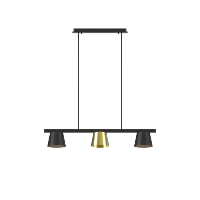 PSM LIGHTING - SHAKE suspension avec rotule - tige raccourcissable - down alu satiné - 5580.LED.14.WW PSM LIGHTING - SHAKE suspension avec rotule - tige raccourcissable - down alu satiné - 5580.LED.14.WW