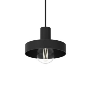 PSM LIGHTING - Skivve noir-dorée int./noir suspension-rond-avec 1