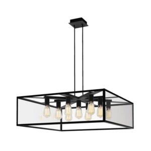 PSM LIGHTING - TAVOLO suspension avec rotule et rosace apparente noir texture - 5108.9.B3.32X