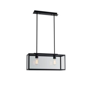 PSM LIGHTING - TAVOLO suspension fermé noir suspension avec rotule-tige raccourcissable-ave - 5100.2.XLC.32X