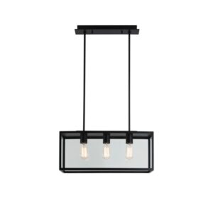 PSM LIGHTING - TAVOLO suspension fermé noir suspension avec rotule-tige raccourcissable-ave - 5100.3X.XLC.32X