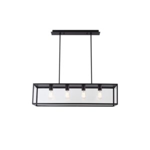 PSM LIGHTING - TAVOLO suspension fermé noir suspension avec rotule-tige raccourcissable-ave - 5100.4.XLC.32X