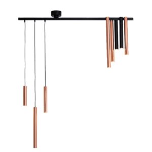 PSM LIGHTING - hanglamp-richtbaar-down-draaibare arm-zonder LED driver mix rk - zwart/zwart - 2477.MIX28.KX2.NW