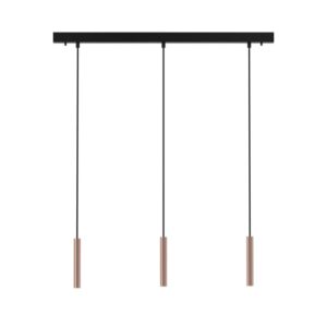 PSM LIGHTING - hanglamp - vast - met basis Juba - met LED driver donker brons - zwart / zwart - 2428.233.KX2.NW