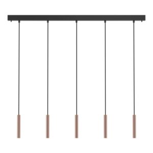 PSM LIGHTING - hanglamp - vast - met basis Juba - met LED driver donker brons - zwart / zwart - 2429.233.KX2.WW